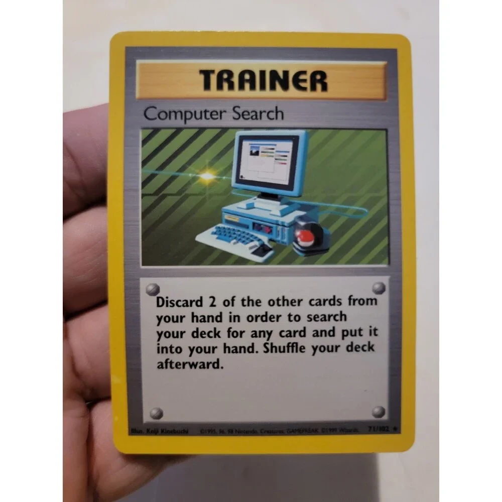 Pokemon TCG Card Vintage 1999 WOTC Game Freak Nintendo Trainer Computer Search